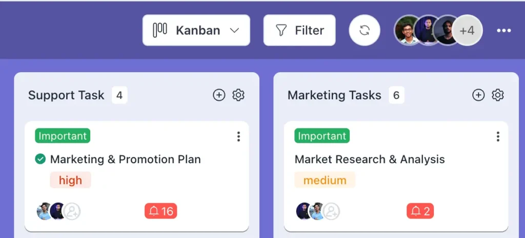 Task Specific Notification- 
FluentBoards 